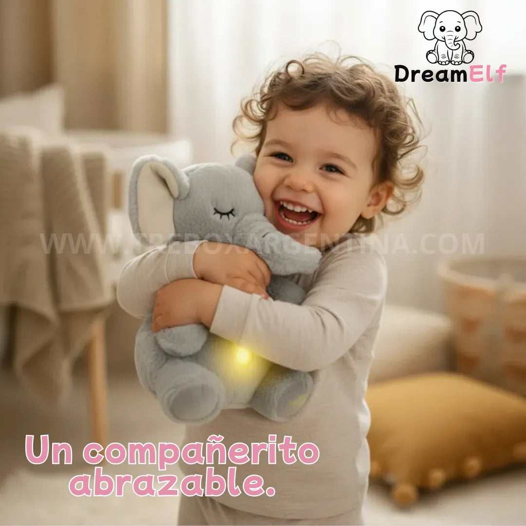 50% BLACKWEEK🎁 | DreamElf™ Elefante Luminoso: Respiración Real, Calma Profunda y Compañía en tus sueños (Para peques y adultos)
