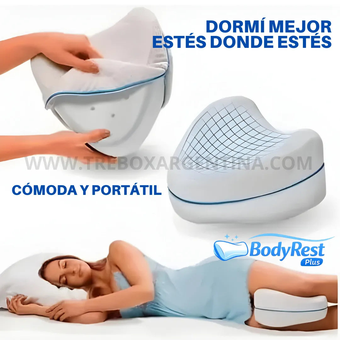 OFERTA 50% OFF 🚨 BodyRest Almohada Ortopédica : Alivia tu espalda, cadera y rodillas mientras descansas