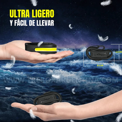 COMBO 2×1 - Linterna Manos Libres LUMENIX | Visibilidad completa sin sentir que la llevas puesta