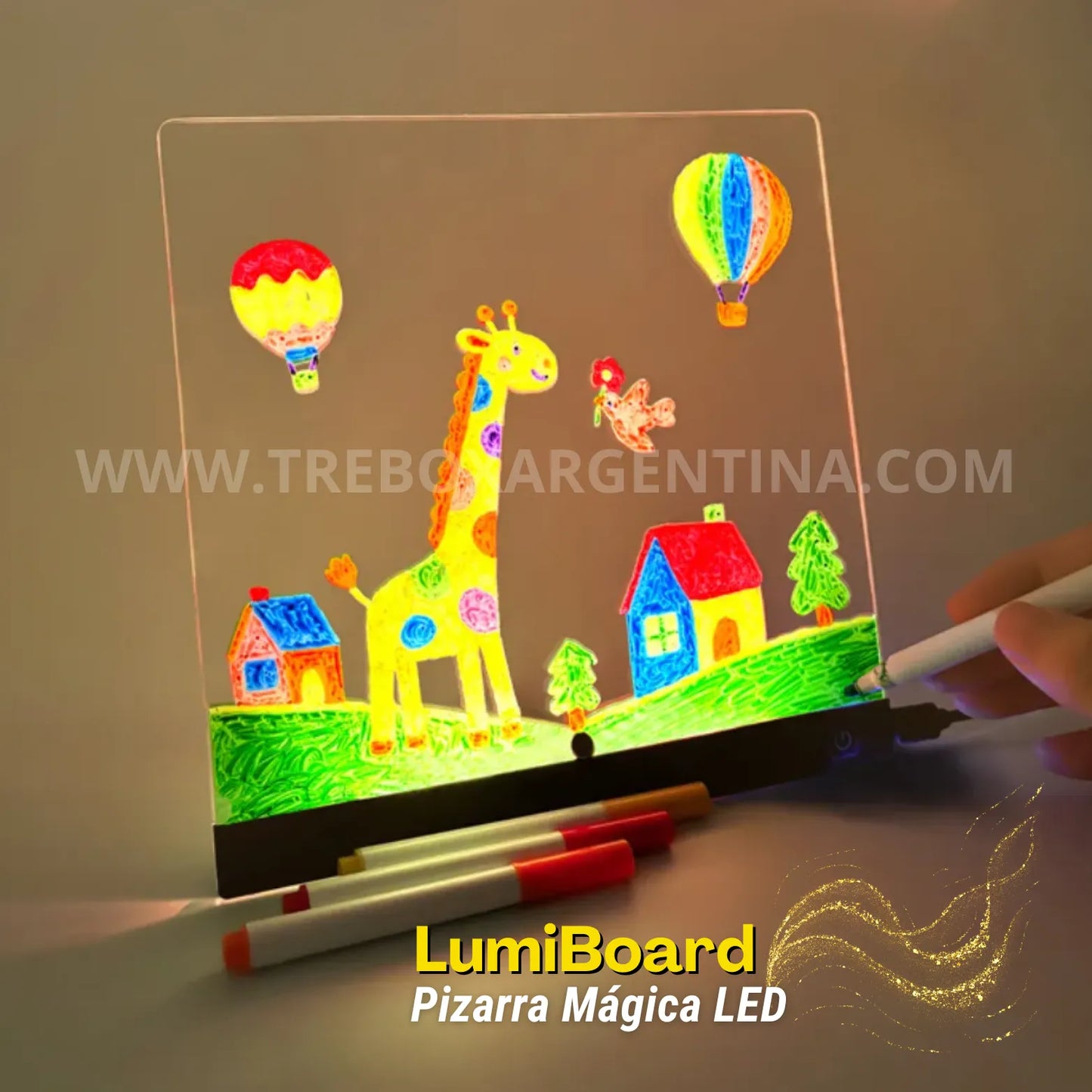 OFERTA NAVIDEÑA🎁 | LumiBoard Pizarra Mágica LED: Dibujá, aprendé y jugá sin límites ✨