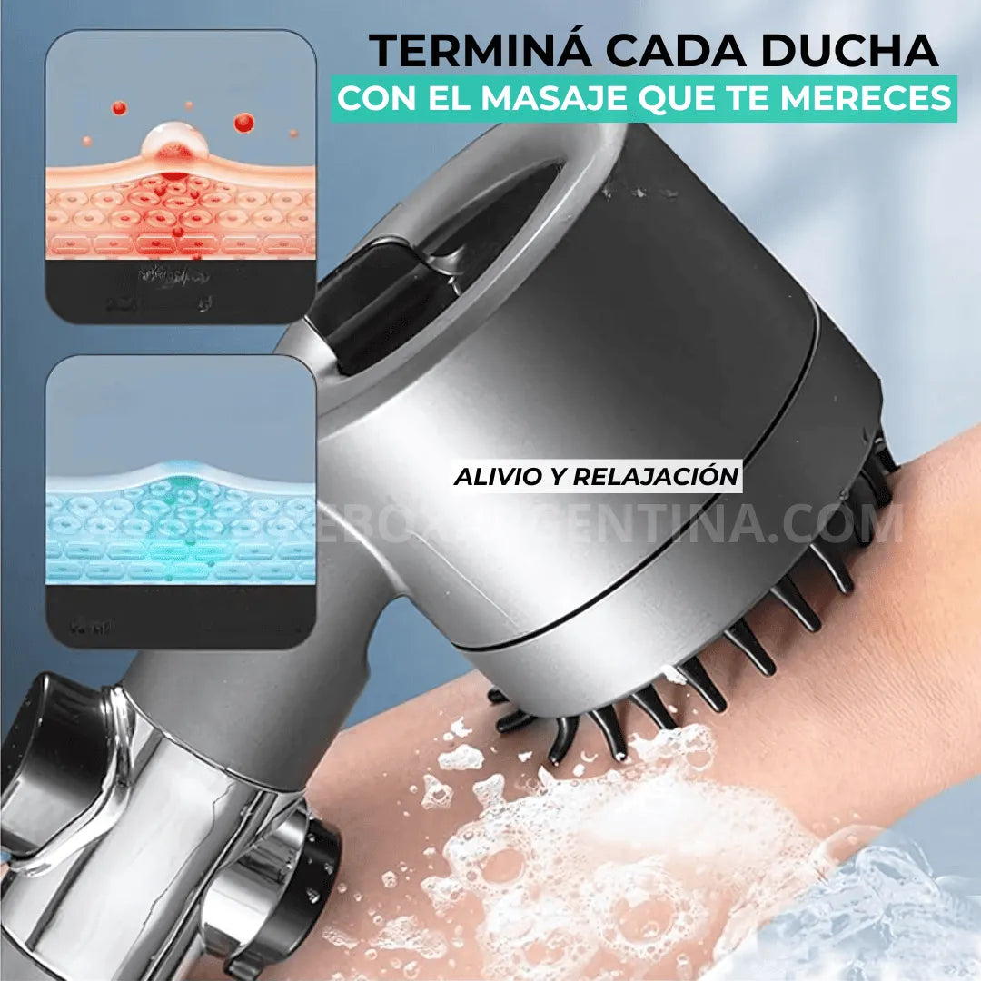 Promo Lanzamiento 2X1 🔥 | AquaSpa: Cabezal de ducha 🚿 - Un spa en tu ducha todos los días (3 Modos de presión + Masajeador)