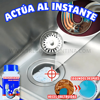4x2 🎁 | Polvo Mágico DrenaClean : Elimina obstrucciones y olores al instante