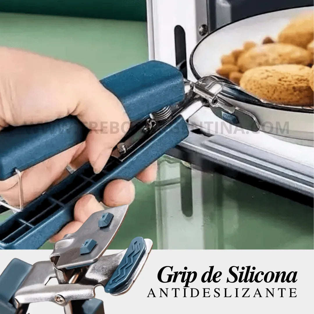 PROMO 3X1 🎁 Pinza antideslizante de silicona CookGrip🧑🏻‍🍳: Agarrá cualquier cosa caliente sin problemas!