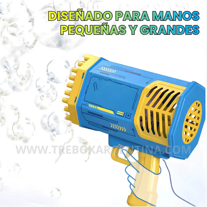 PROMO 40% OFF 🎁 |  Bubble Rain Bazooka de Burbujas : Diversión explosiva de burbujas sin Limites!
