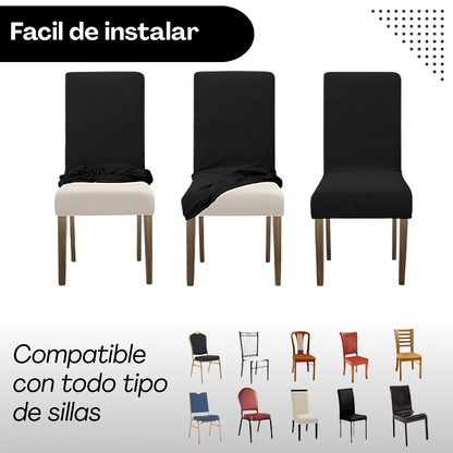 PACK X4🎁 - CoverLine Fundas Premium para Sillas – Tus sillas como nuevas, sin despedirte de ellas.