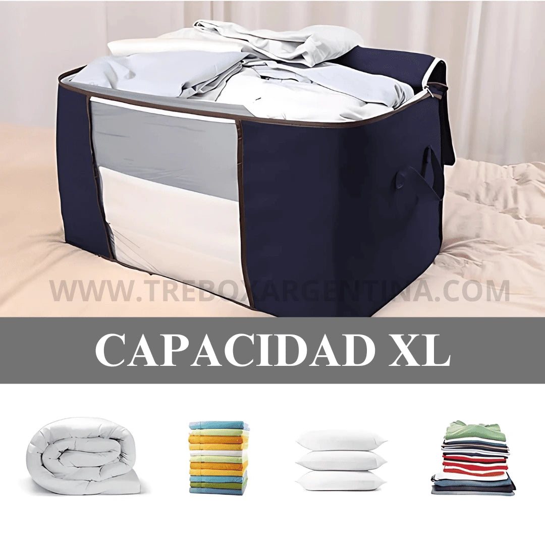 OFERTA PRE VERANO 3X1 |  FoldBox™ Organizador XL: Guardá tus frazadas sin que se arruinen hasta el próximo invierno