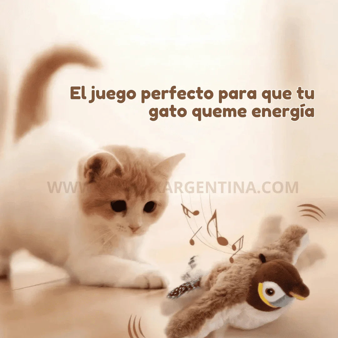 25% OFF 🎁 Pájaro volador FlappyBird: Diversión infinita y ejercicio asegurado para tu michi 🐾