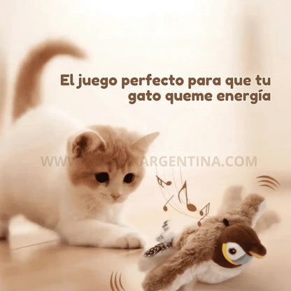 25% OFF 🎁 Pájaro volador FlappyBird: Diversión infinita y ejercicio asegurado para tu michi 🐾