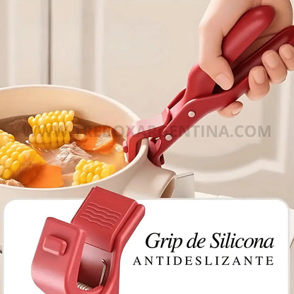 PROMO 3X1 🎁 Pinza antideslizante de silicona Clipchef🧑🏻‍🍳: Agarrá cualquier cosa caliente sin problemas!
