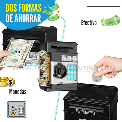 50% OFF🎁 KidsBank | Caja Fuerte Electrónica para niños: La forma más divertida de aprender a ahorrar.