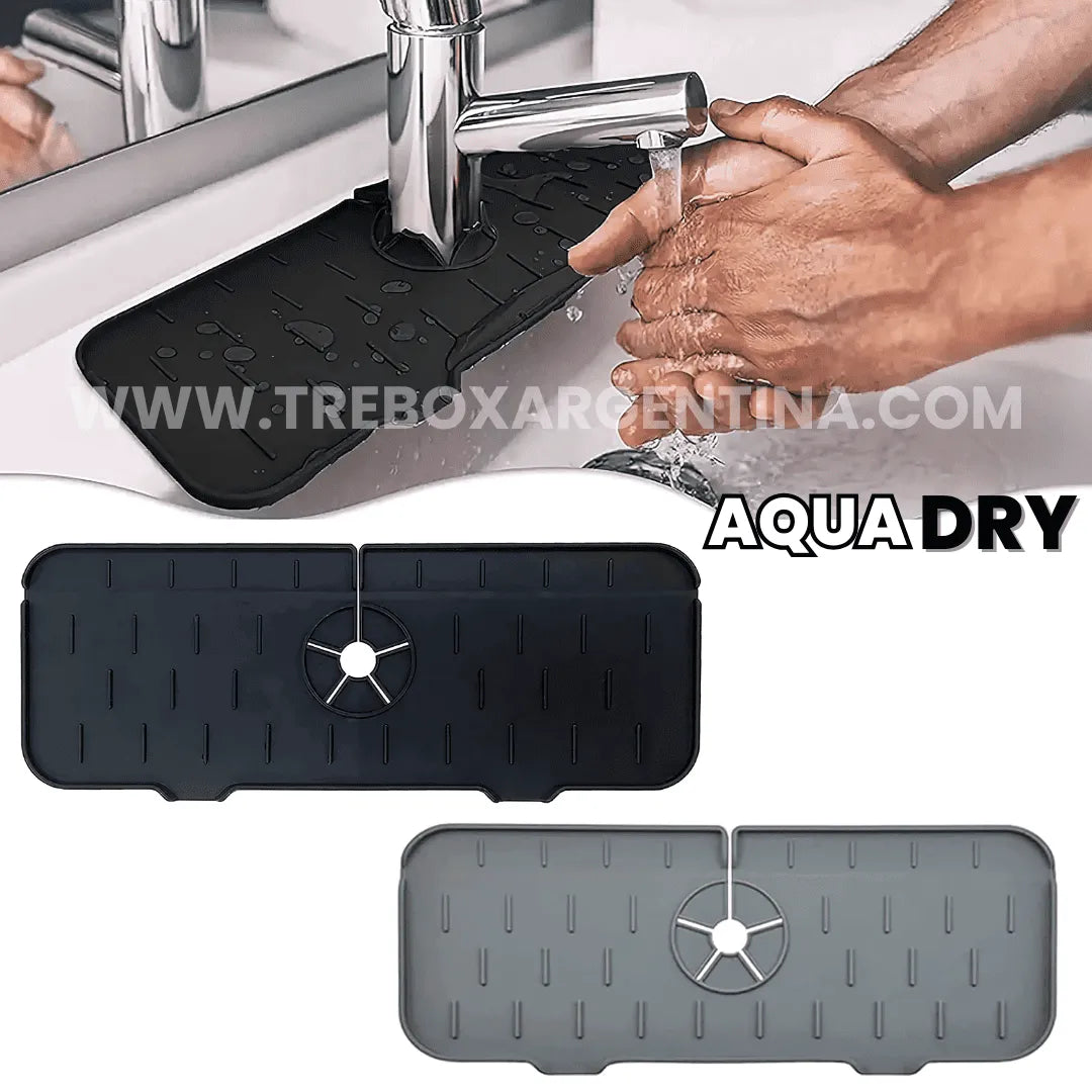 AquaDry™ | Alfombrilla de Silicona Absorbente -  Lavaplatos limpio y sin moho las 24 horas!