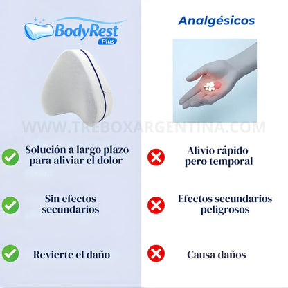 OFERTA 50% OFF 🚨 BodyRest Almohada Ortopédica : Alivia tu espalda, cadera y rodillas mientras descansas