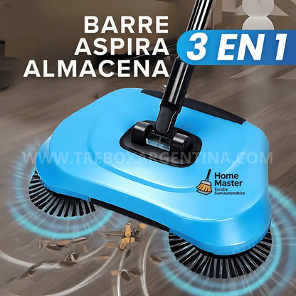 40% OFF 🎁 HomeMaster: Escoba Semiautomática 3 EN 1 | En dos patadas barrés y tu casa queda impecable.