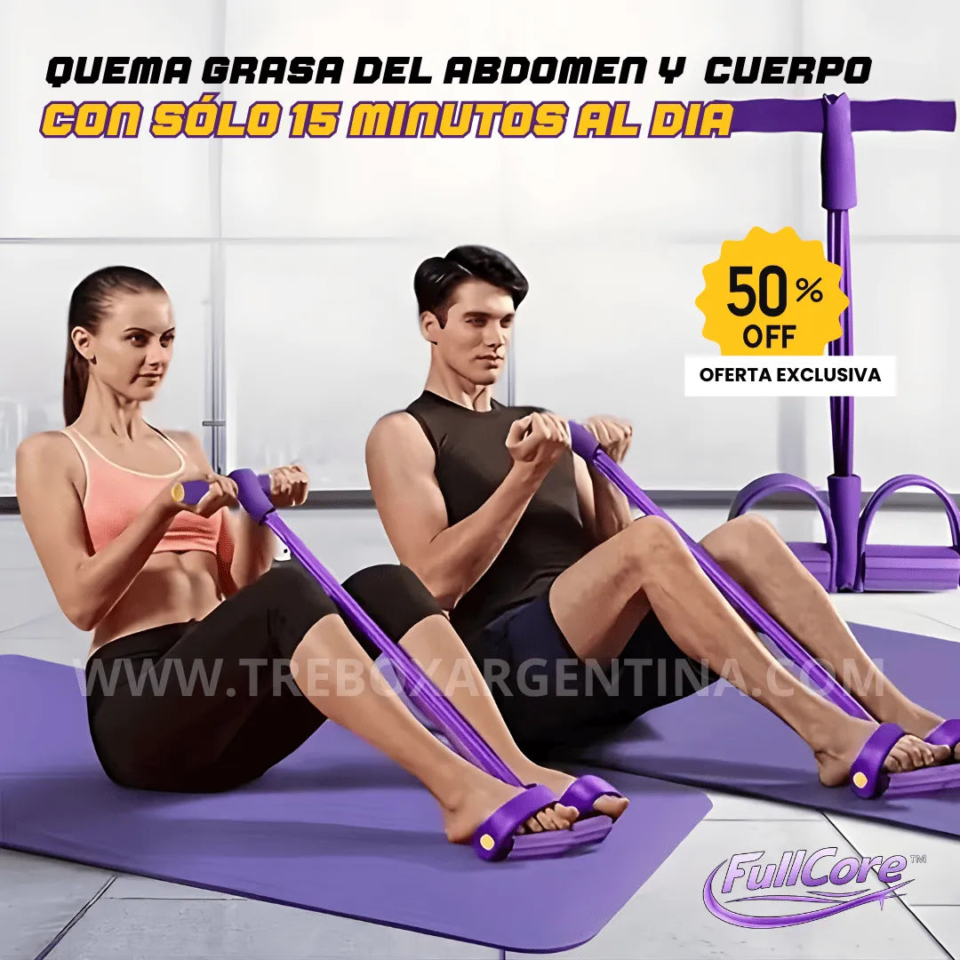 OFERTA LIMITADA🔥  | FullCore™ Banda de Entrenamiento Full Body: ReducÍ el abdomen y quemá grasa sin gimnasio en solo 15 minutos