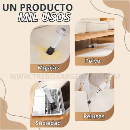 45% OFF 🎁 | TurboClean Aspiradora Portátil Extendible 3 en 1: La limpieza rápida que tu día necesita