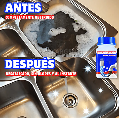 4x2 🎁 | Polvo Mágico DrenaClean : Elimina obstrucciones y olores al instante