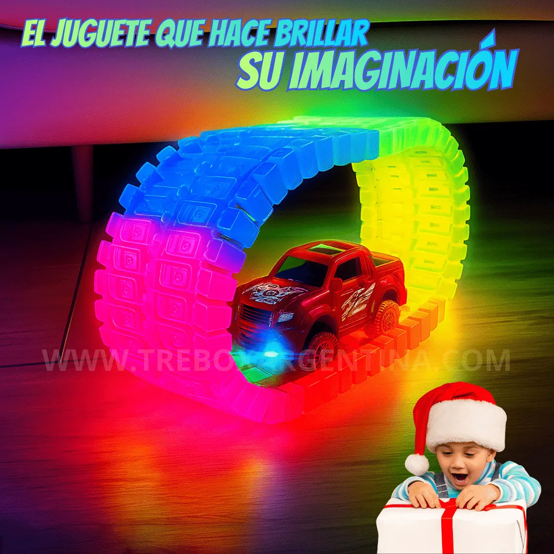 40% OFF🎁  MagicTracks Circuito Mágico de Carreras (220 Piezas +400cm) 🚗 Diversión que Enciende la Imaginación