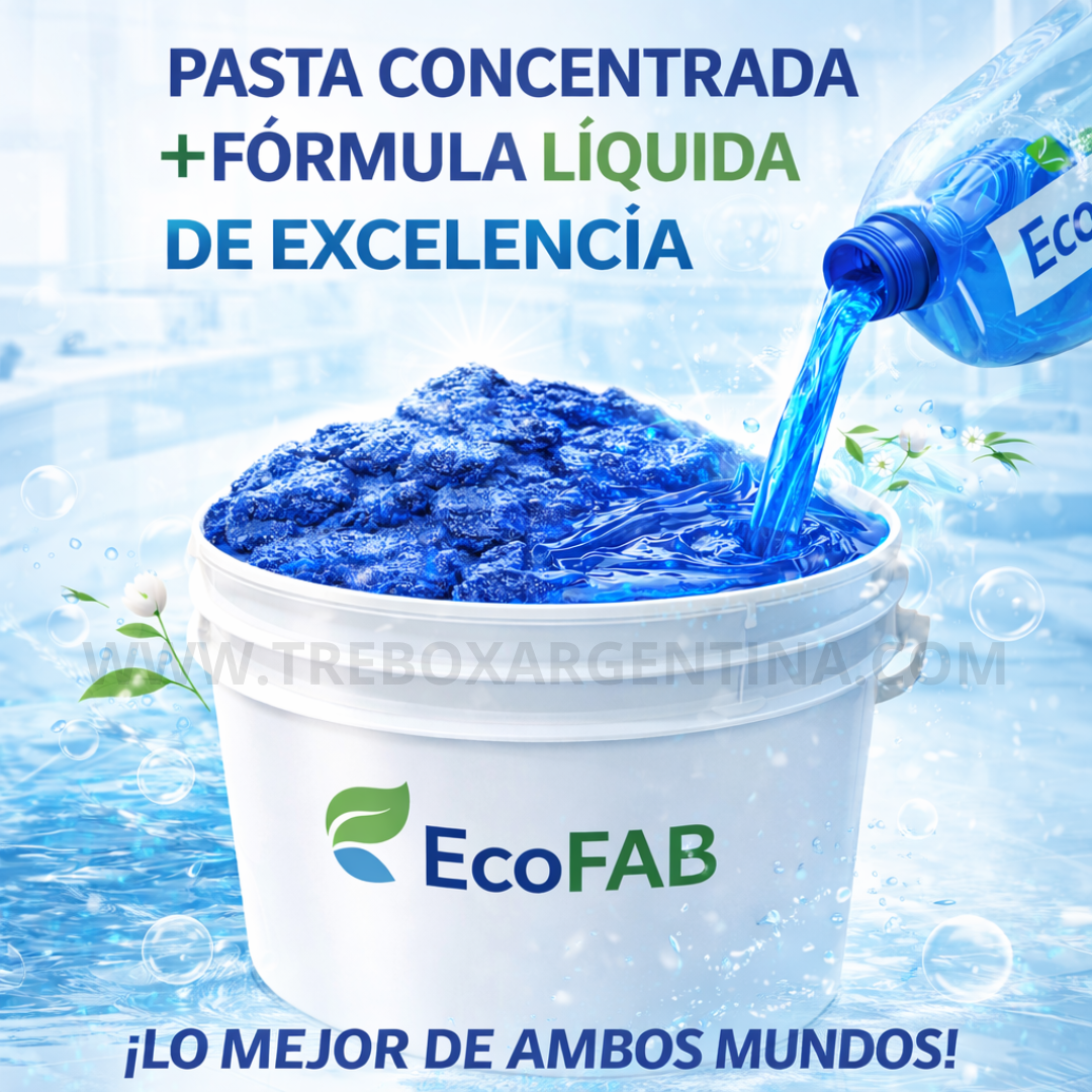 40% OFF 🎁 | EcoFAB Pasta de Jabon liquido para ropa ULTRA PERFUMADO: Hasta 20 litros por menos precio!