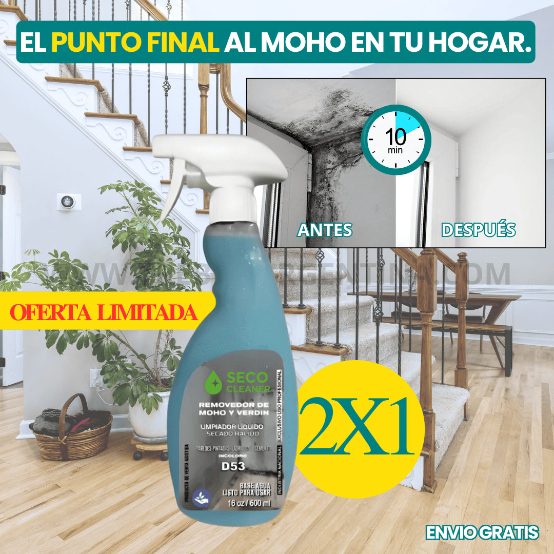2X1🎁 | Spray Removedor Moho SECO CLEANER - La Solución Definitiva a Las Manchas y Hongos de tu Casa