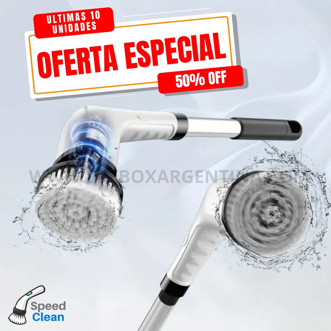 [50% OFF🎁] | SpeedClean Cepillo de Limpieza Eléctrico Recargable 8 en 1: Tu casa impecable en minutos y sin esfuerzo.