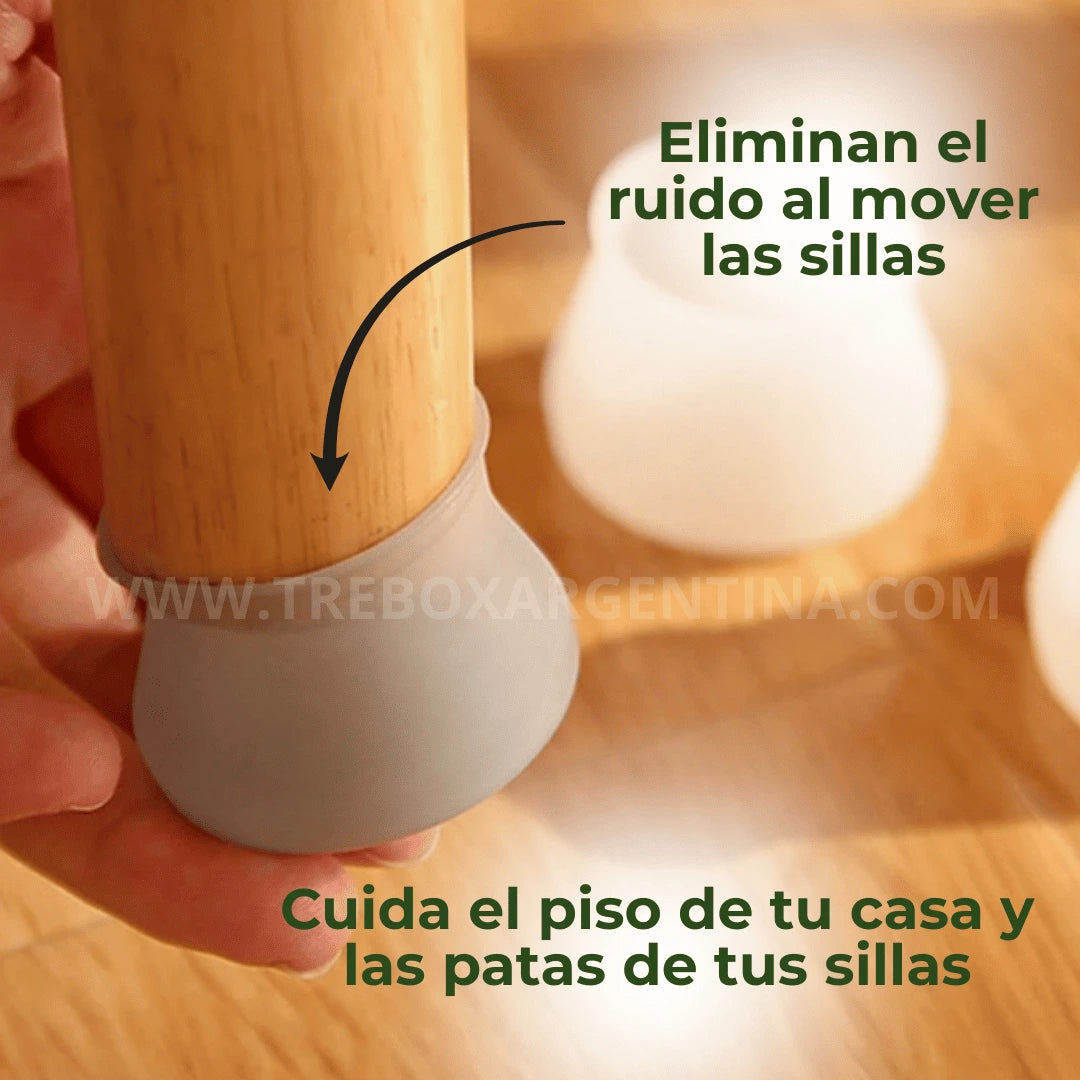 OFERTA PACK X16🎁 | Protector de silicona para sillas FlexProtect: Cuida tus pisos y sillas; no mas rayones y ruido