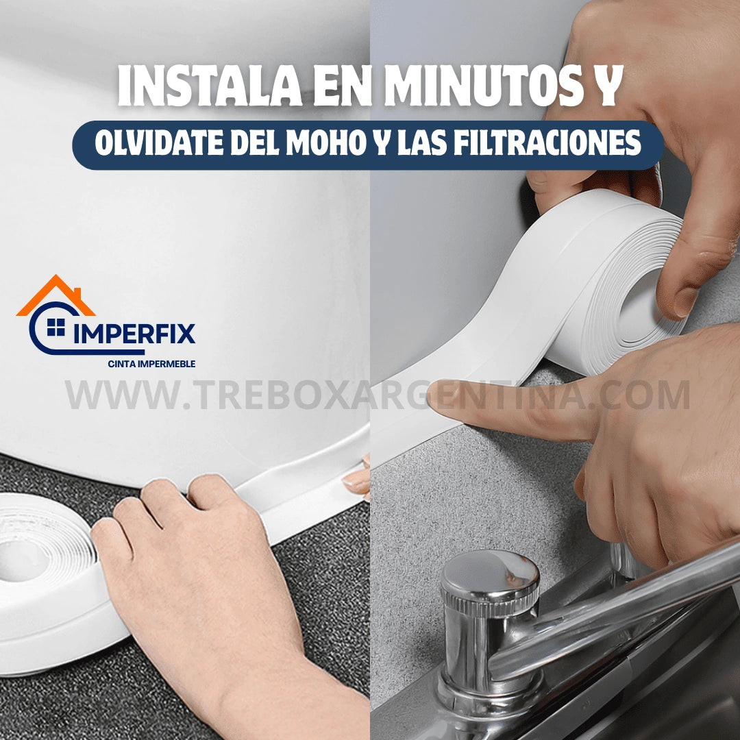 PROTECCIÓN TOTAL 4X1🎁 | Cinta Impermeable ImperFix: Sellado inmediato contra humedad, moho y filtraciones