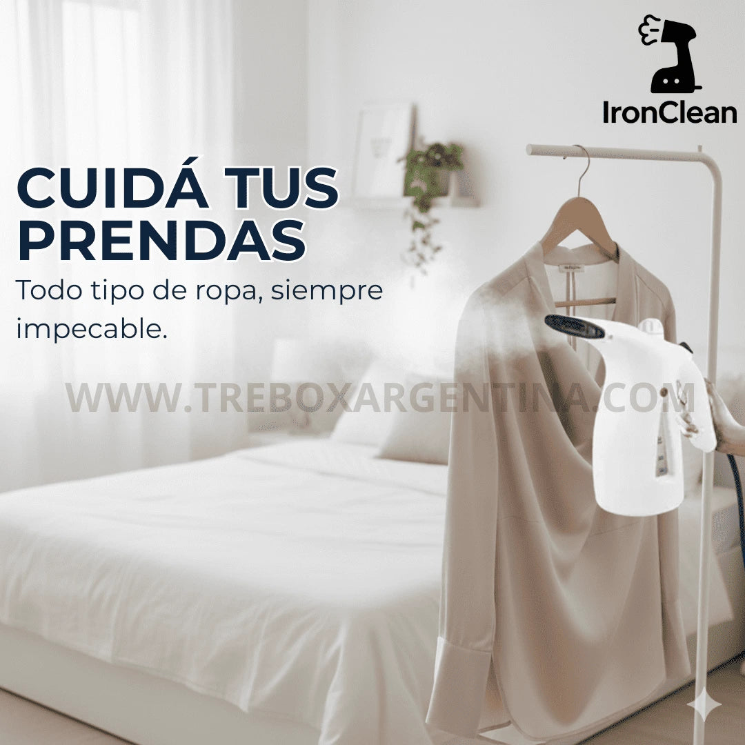 40% OFF🎁 | IronClean: Plancha a vapor portátil - Ropa impecable sin tabla de planchar