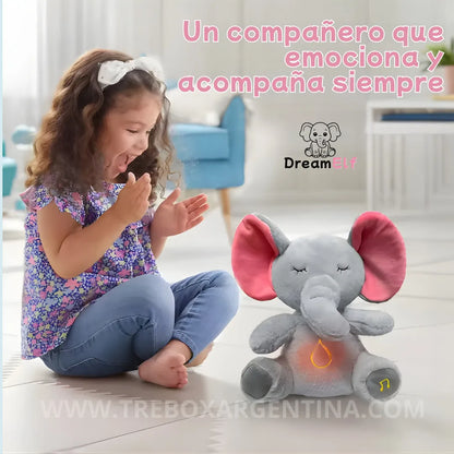 50% BLACKWEEK🎁 | DreamElf™ Elefante Luminoso: Respiración Real, Calma Profunda y Compañía en tus sueños (Para peques y adultos)