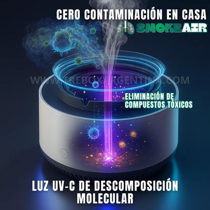 25% NAVIDAD SALE🎁 | SmokeAir™ Cenicero Purificador: Protegé los pulmones de los tuyos del humo del cigarrillo y vapeo