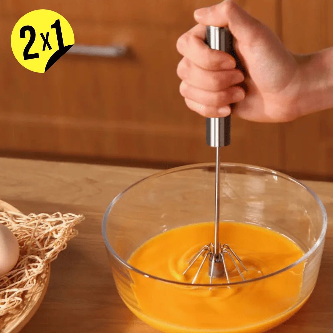 Batidor de Huevo Semiautomático MIXER PRO - 2X1 ¡Compra 1 y Lleva 1 GRATIS!