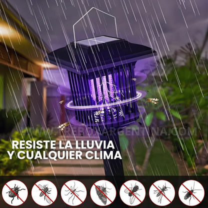 SolarKiller Lámpara solar antimosquitos 3 en 1 : Iluminá, protegé y olvidate de los mosquitos