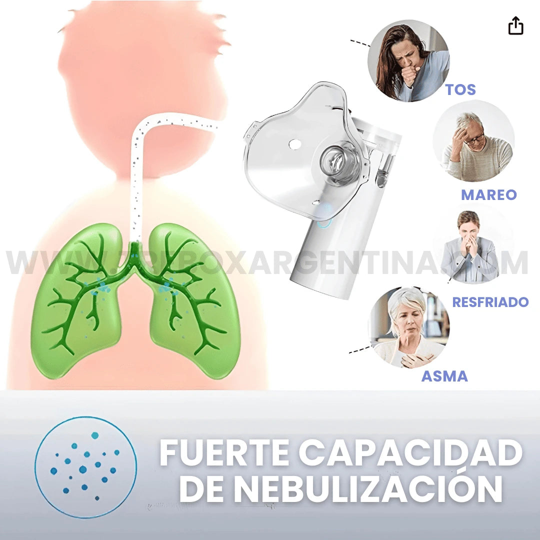 NebulAir™ Nebulizador Portátil para Toda la Familia |  Alivio Inmediato para la Respiración