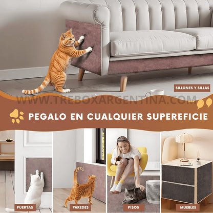 OFERTA 2X1 | MichiPads™ Rascador Adhesivo Para Gatos - Tu michi feliz y tus muebles sin arañazos