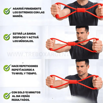 PROMO 50%🔥 | Banda Elástica QuickBack Fit : Espalda y cuerpo más firme y definido en solo 15 minutos al día