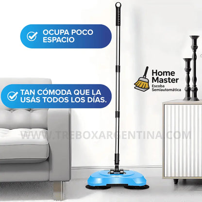 40% OFF 🎁 HomeMaster: Escoba Semiautomática 3 EN 1 | En dos patadas barrés y tu casa queda impecable.