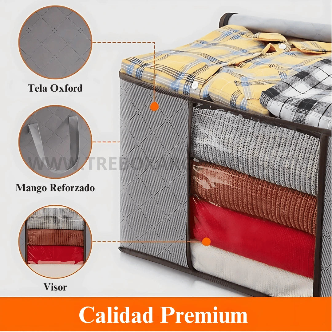 OFERTA PRE VERANO 3X1 |  FoldBox™ Organizador XL: Guardá tus frazadas sin que se arruinen hasta el próximo invierno