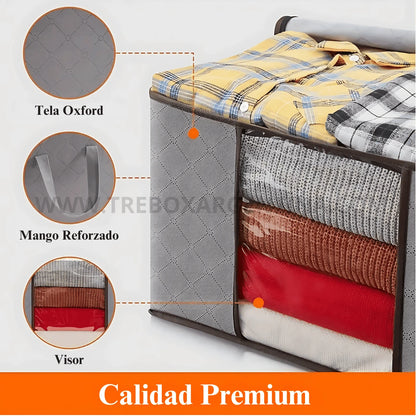 OFERTA PRE VERANO 3X1 |  FoldBox™ Organizador XL: Guardá tus frazadas sin que se arruinen hasta el próximo invierno