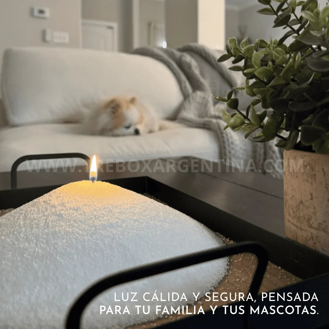 ¡ÚLTIMOS EN STOCK! -  Vela Perlada CandleMood | Diseño infinito, elegante y seguro [Pabilos GRATIS]