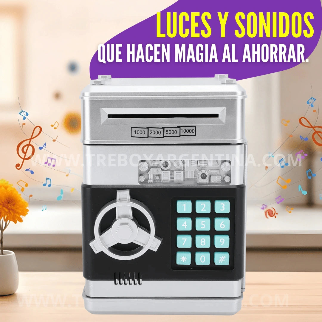 50% OFF🎁 KidsBank | Caja Fuerte Electrónica para niños: La forma más divertida de aprender a ahorrar.