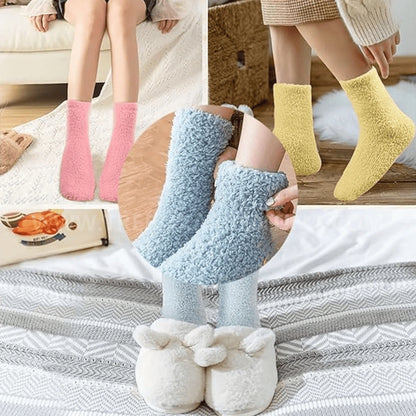 Combo Fuzzy 2X1 | Medias Peluche Largas para Mujer – Máxima suavidad, máximo abrigo 🧦❄️