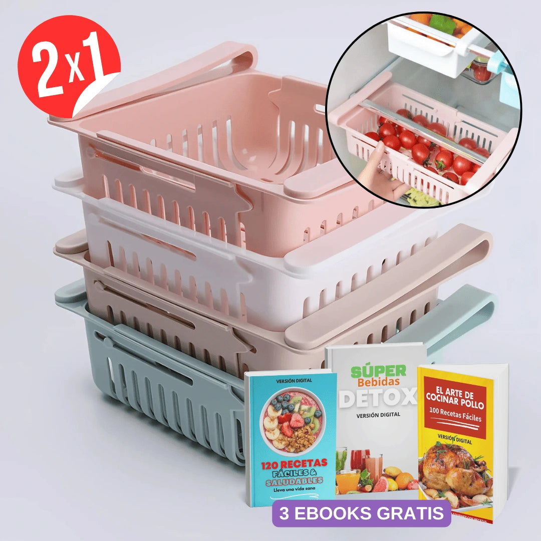 Organizadores de Heladera Expandibles MaxSpace™ - 2X1 ¡Compra 1 y Lleva 1 GRATIS!