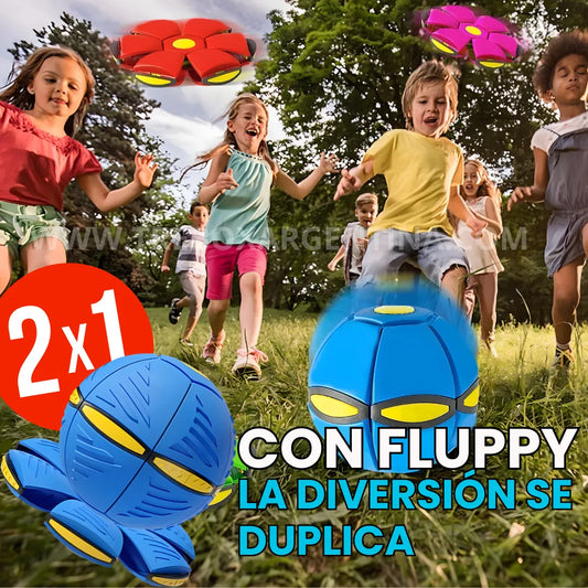 OFERTA 2x1 | Fluppy™ Pelota Frisbee Mágica: Un solo juguete, infinitas maneras de divertirse