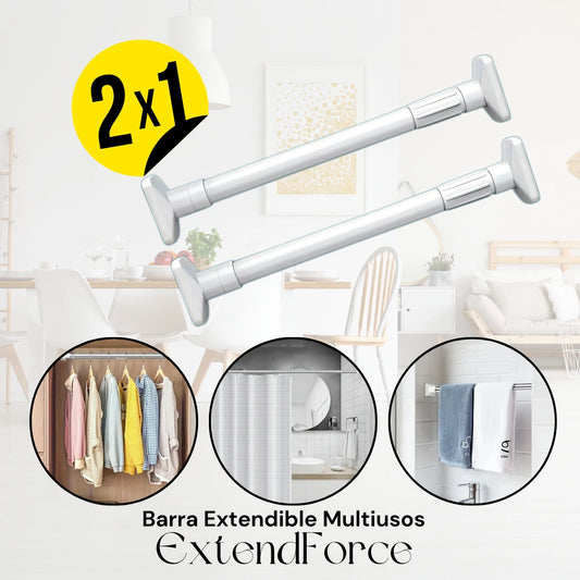 PROMO 2X1 ExtendForce | Barra Extendible Multiusos Ultra Resistente  ¡Llevate 2, pagá 1 + Envío GRATIS!