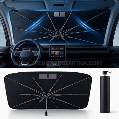 PROMO  2x1 🔥| SolGuard Parasol Plegable: Protege tu coche del calor intenso y los rayos UV☀️