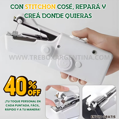 HOY 40% OFF🎁 | StitchOn™ Mini Máquina de Coser: Siempre lista para salvarte en emergencias y arreglos diarios