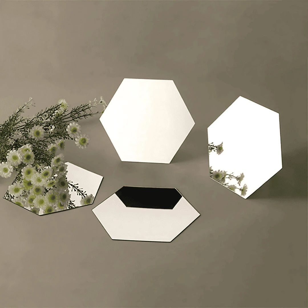 HEXAHOM™ Espejos Adhesivos  Decorativos SetX10 - PROMO 2X1 ¡Llevate 2 Set Paga 1!