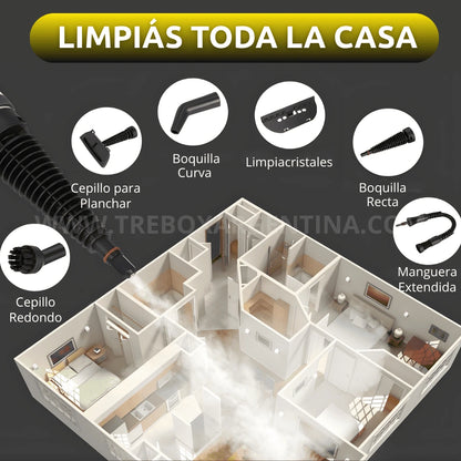 50% OFF🎁 | CleanMaster Limpiadora a vapor Multiuso: Elimina grasa y desinfecta en segundos