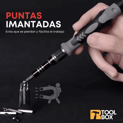 ToolBox™ | Set destornilladores Magnéticos para Arreglos de Precisión 115 En 1