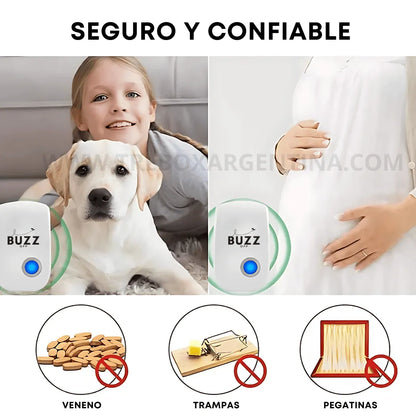 4X2🎁 | BuzzOff ® Repelente eléctrico para el hogar: Adiós insectos  y roedores para siempre🦟 (Sin químicos)