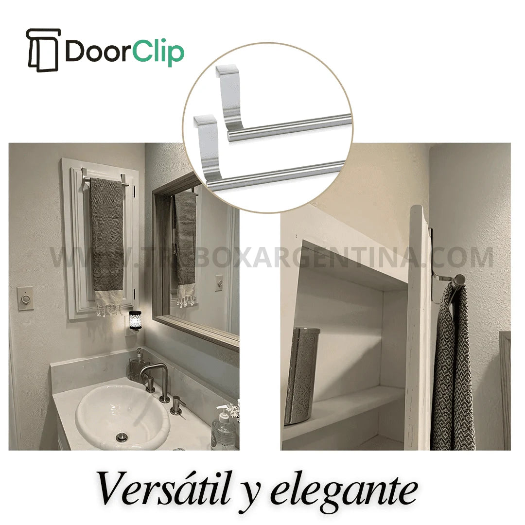 COMBO 2X1 🎁 | DoorClip Colgador de trapos para Cocina: Más orden en tu cocina sin agujerear tus muebles